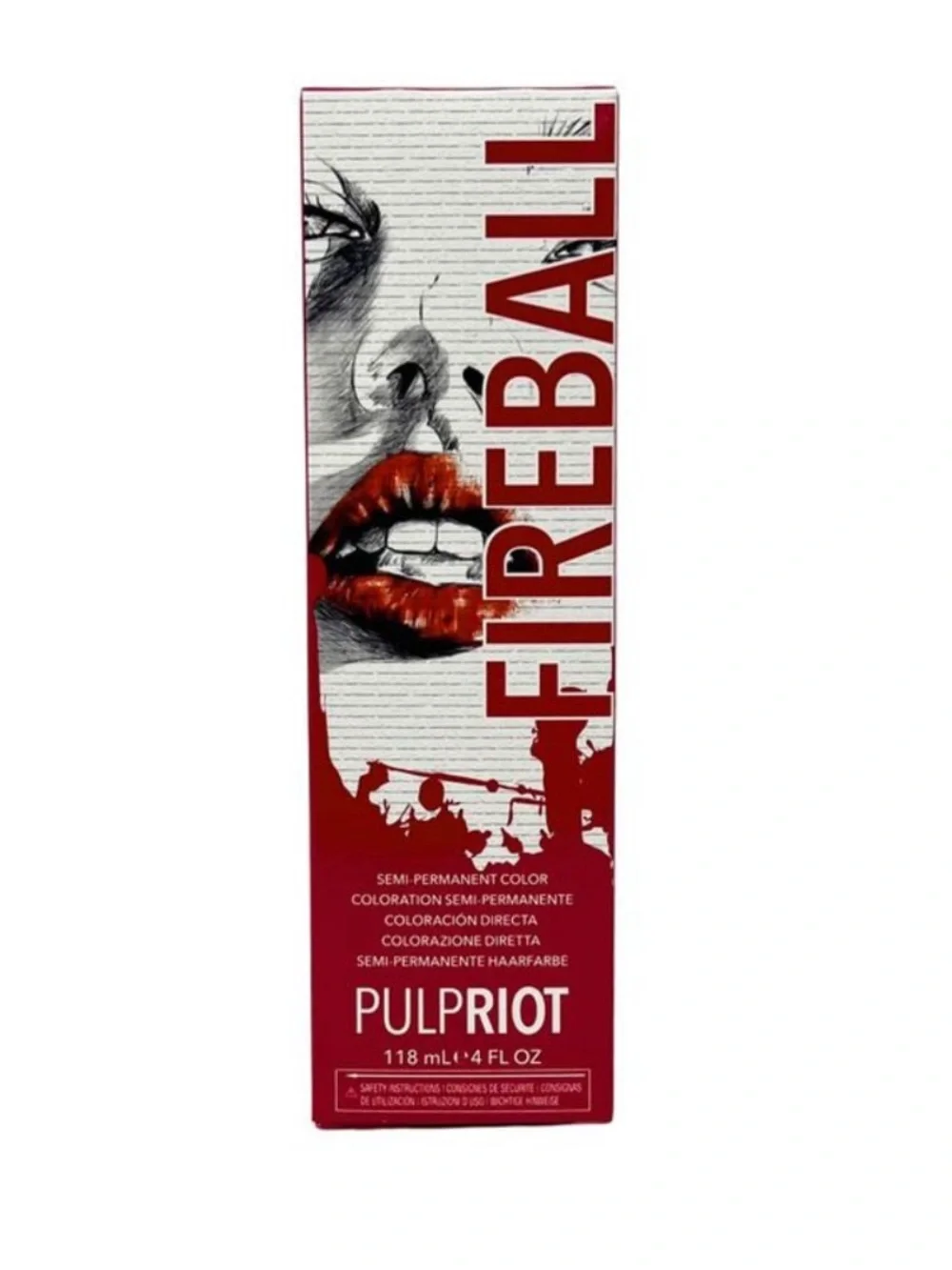 Pulp Riot Fireball Semi-Permanent Hair Color - Red